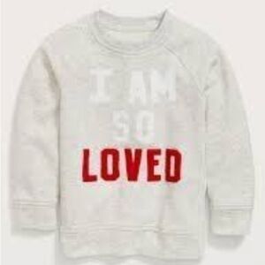 OLD NAVY BOYS "I AM SO LOVED" SWEATSHIRT SZ 3T